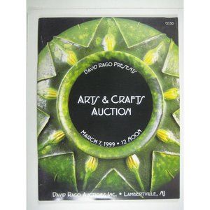 RAGO Auction Catalog 1999 Arts Crafts Glass Ceramics Tiffany Stickley Ohr